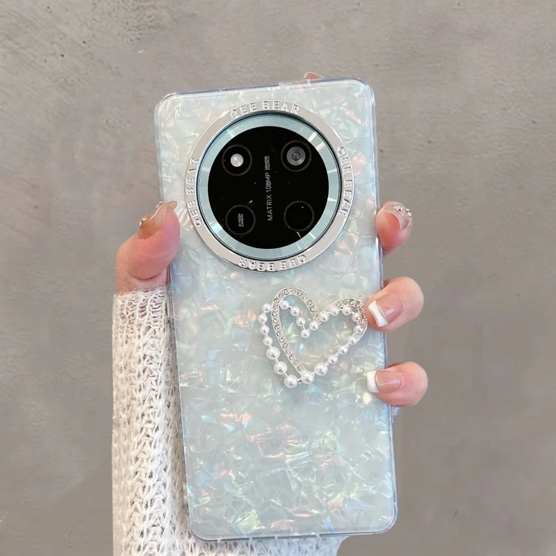 适用华为荣耀x60pro手机壳brp一an00透明简约新款女全包防摔创意