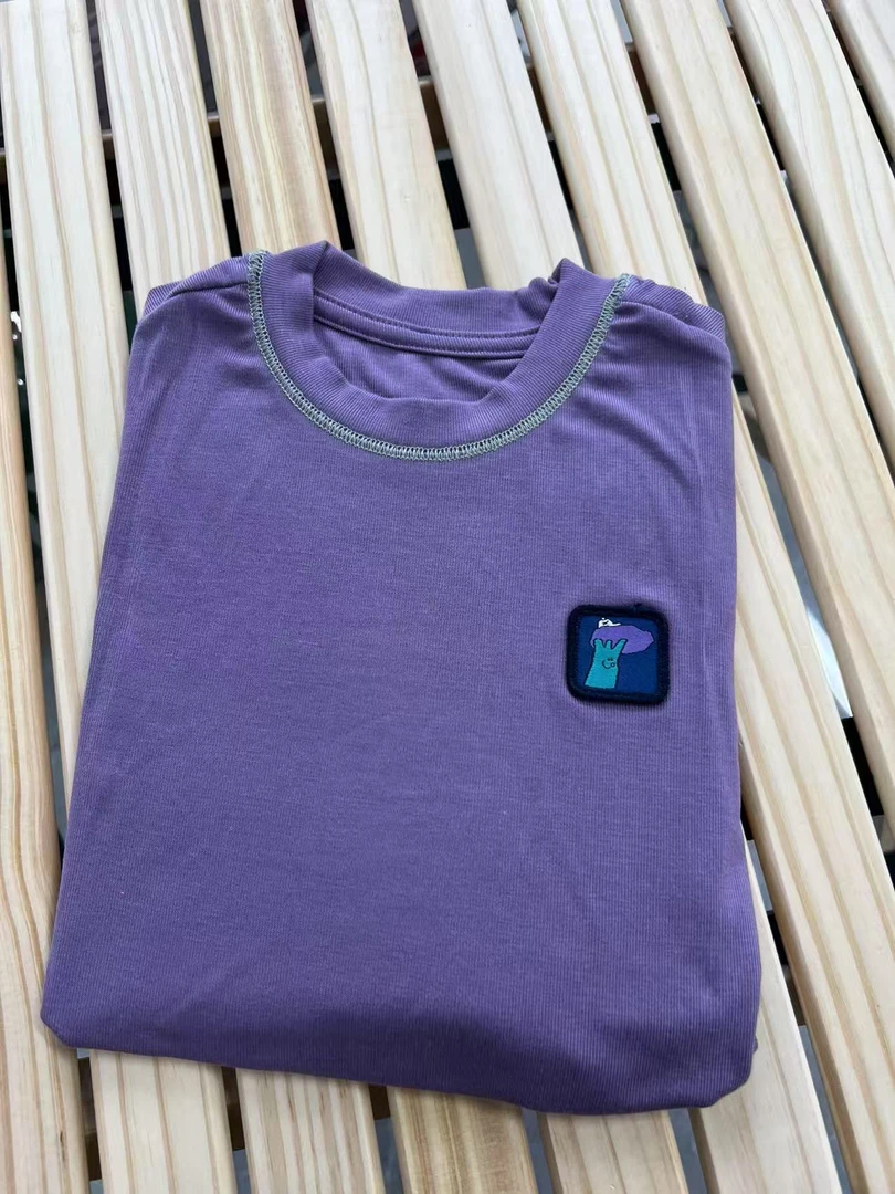 909款儿童纯色一颗小森林长袖上衣