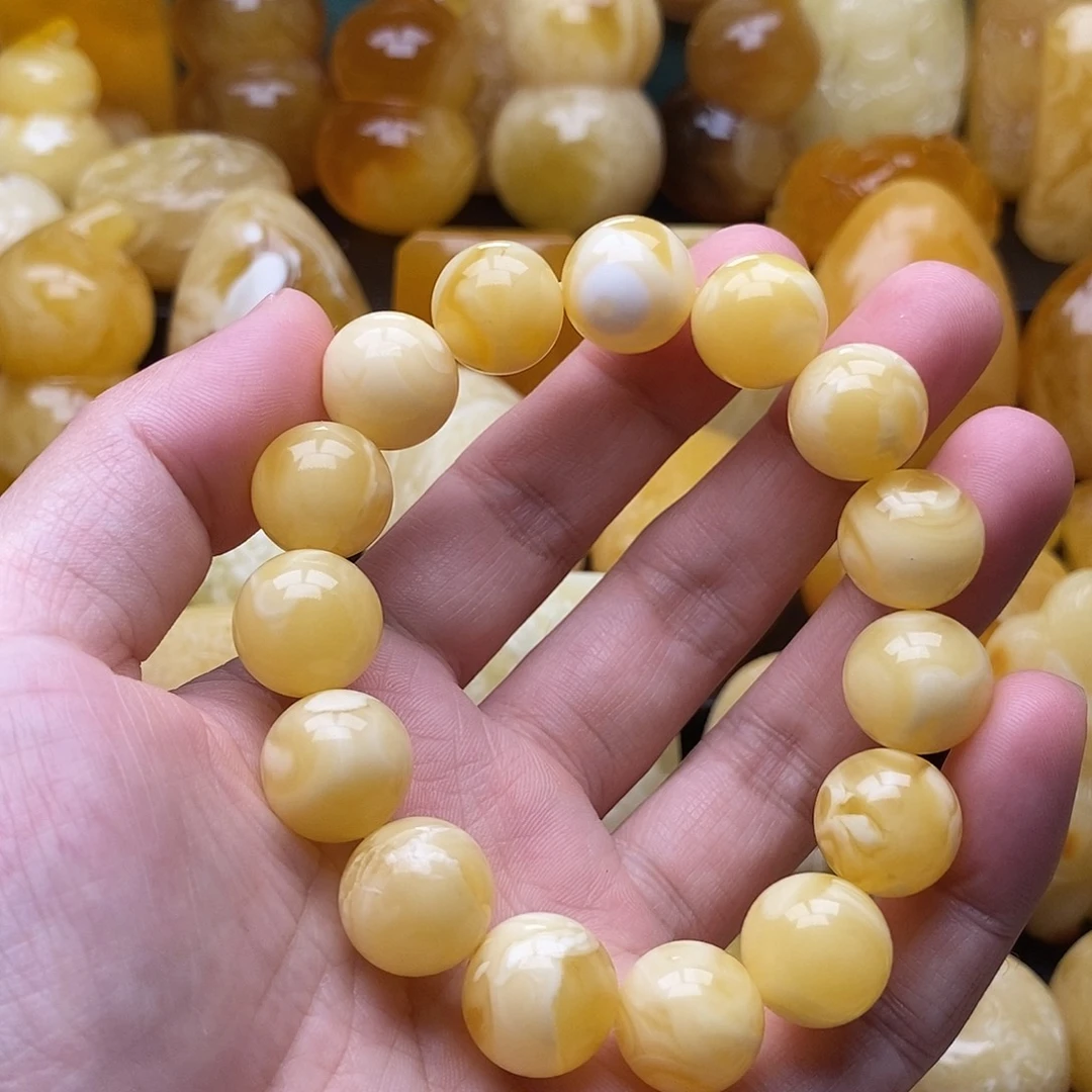 琥珀颈饰未镶嵌琥珀蜜蜡吊坠