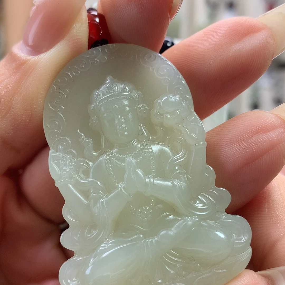 和田玉未镶嵌颈饰