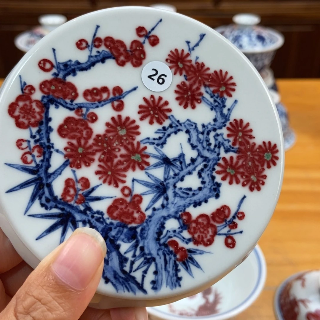 手绘现代茶具非古董茶*