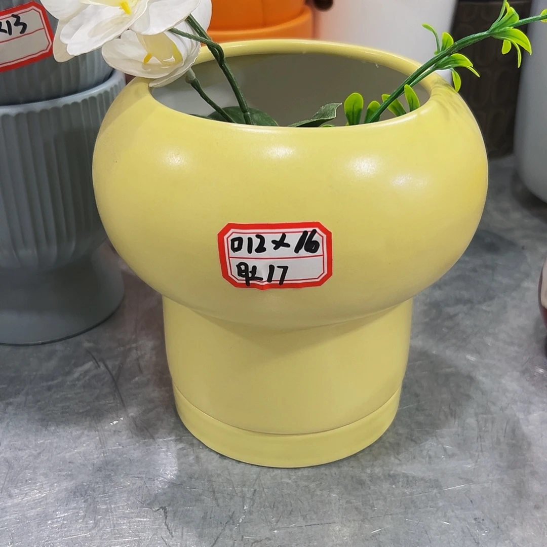 外贸尾单陶瓷花盆凑10米包邮