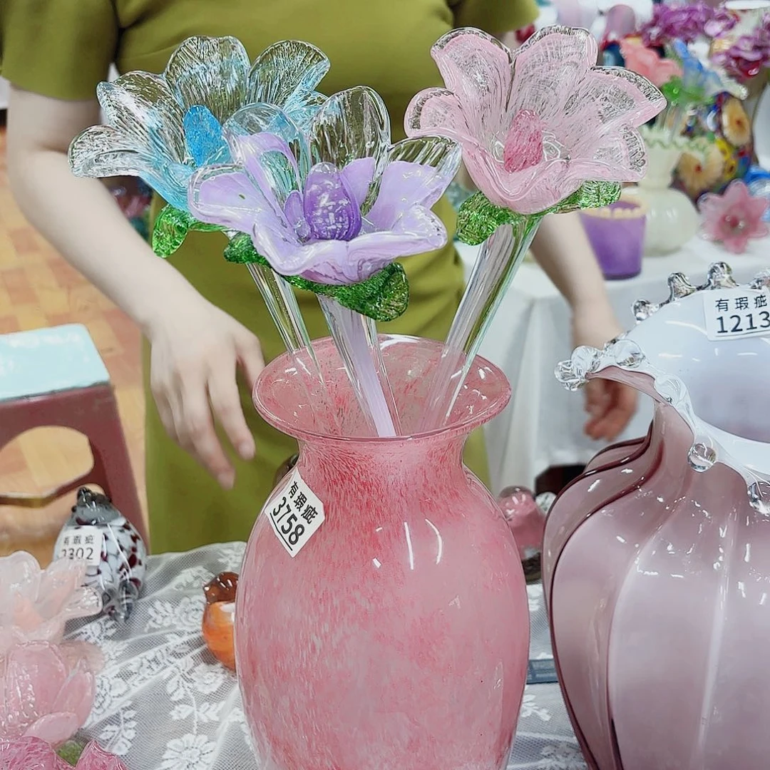 3支花加花瓶瑕安妮家花瓶花器摆件