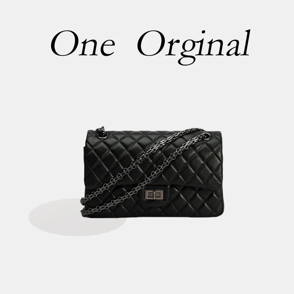 佑一【RAIN.CUN】SLBL-BW010-羊皮黑色 菱格&香风女包