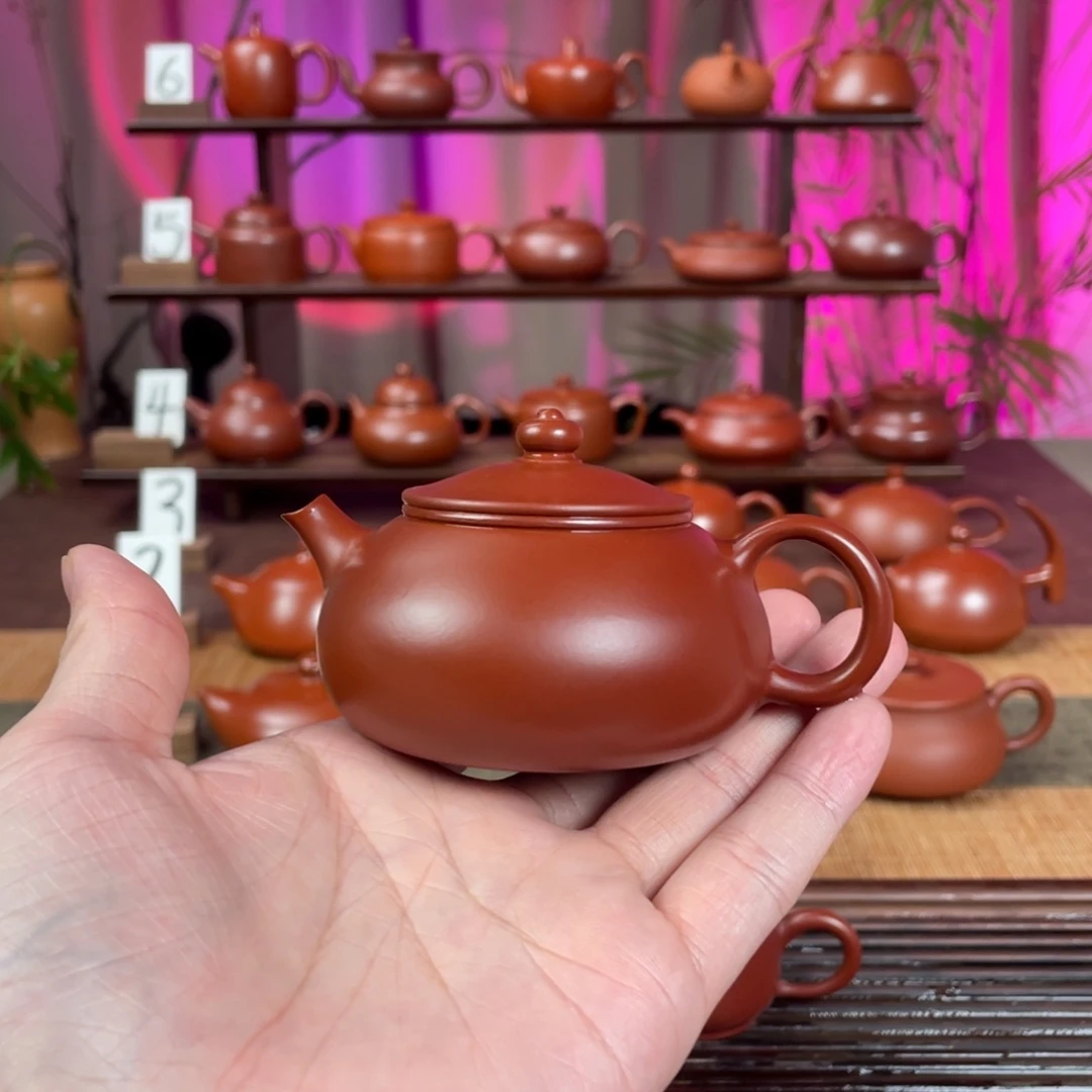 展***望茶壶紫砂精工寒江