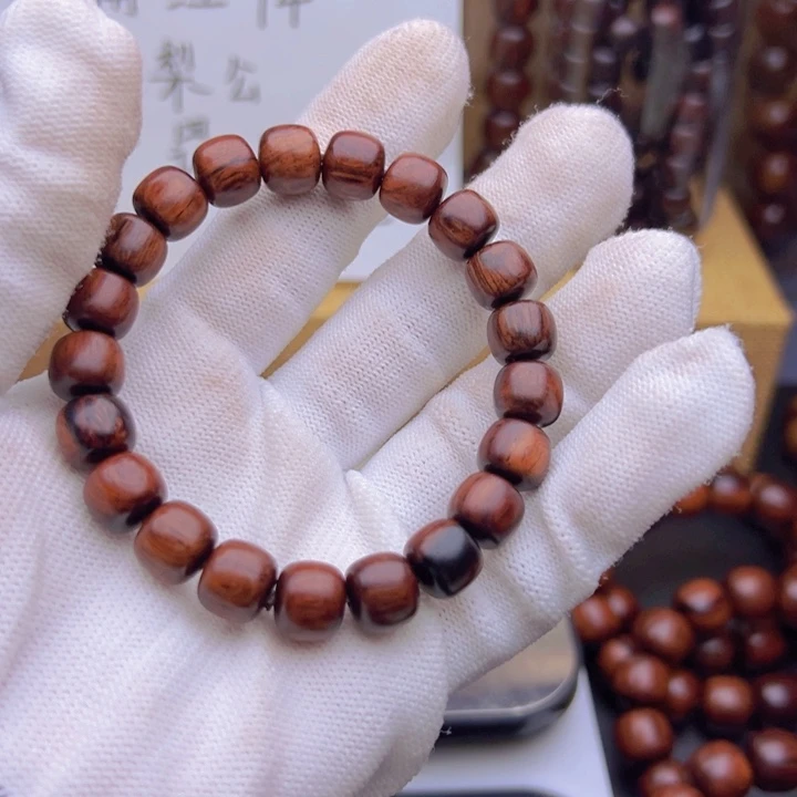 木海南红降10老型单圈微微微暇