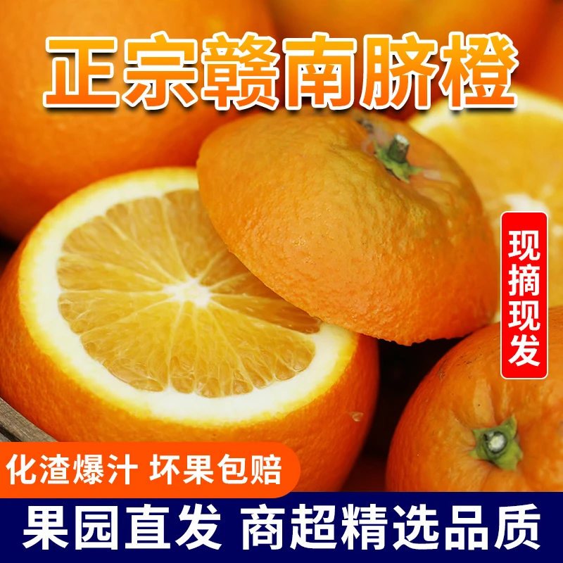 【20斤脐橙】江西正宗赣南龙勾脐橙现摘现发手剥当季水果生鲜石灰橙