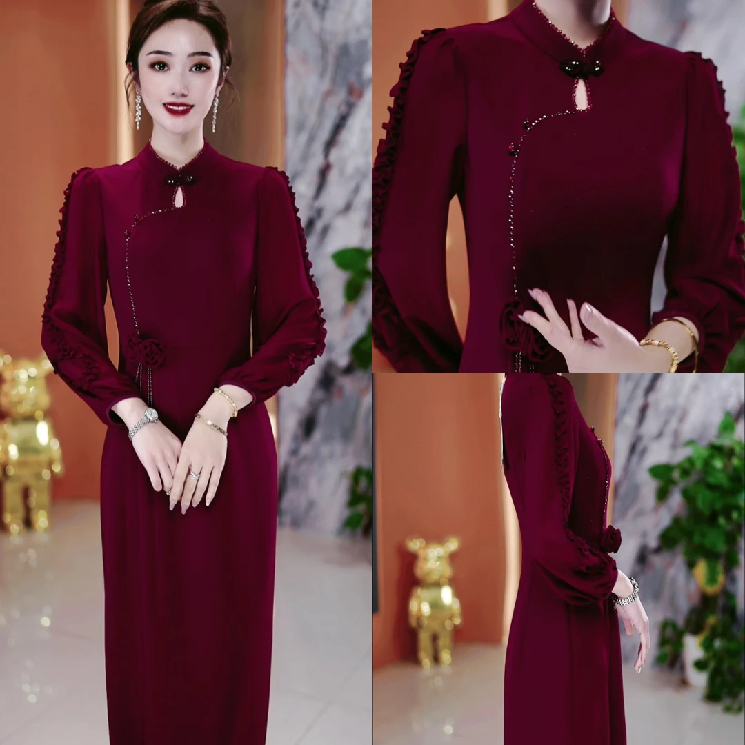 春季新款连衣裙2025春季气质韩版显瘦百搭收腰连衣裙YX25J265款