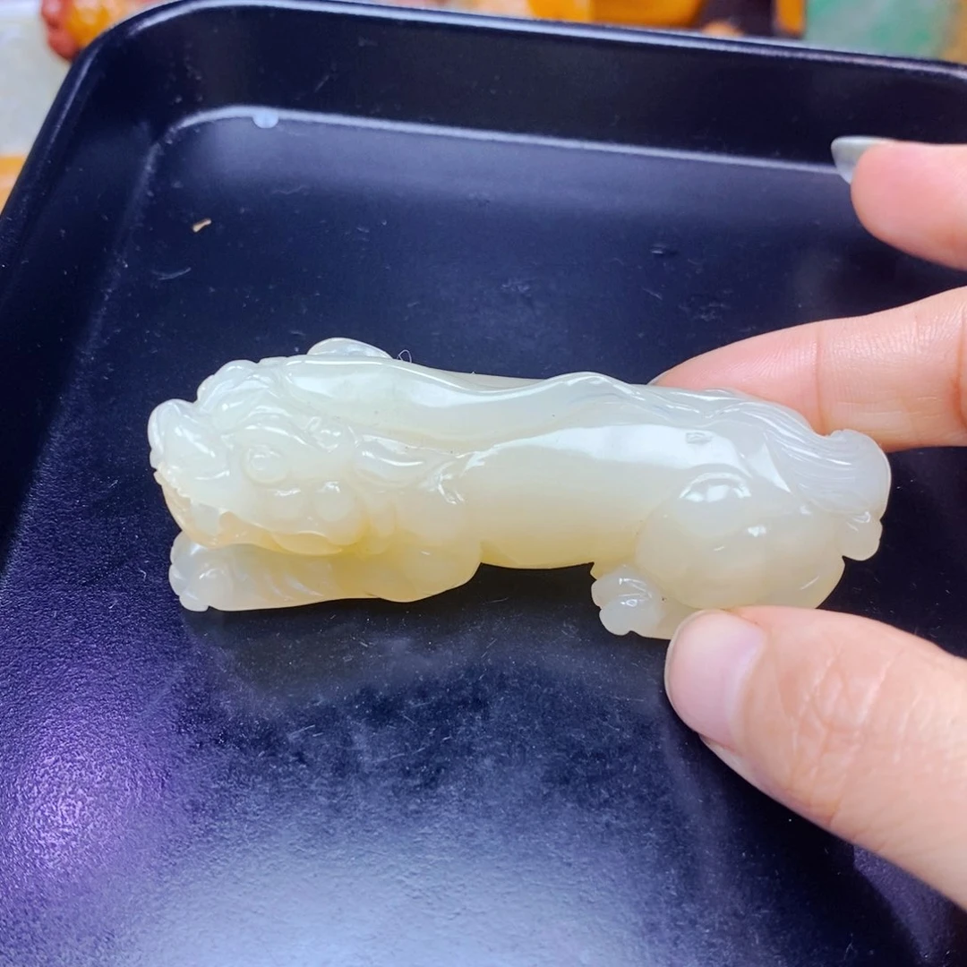 石英质玉（黄龙玉）未镶嵌吊坠(不含链)
