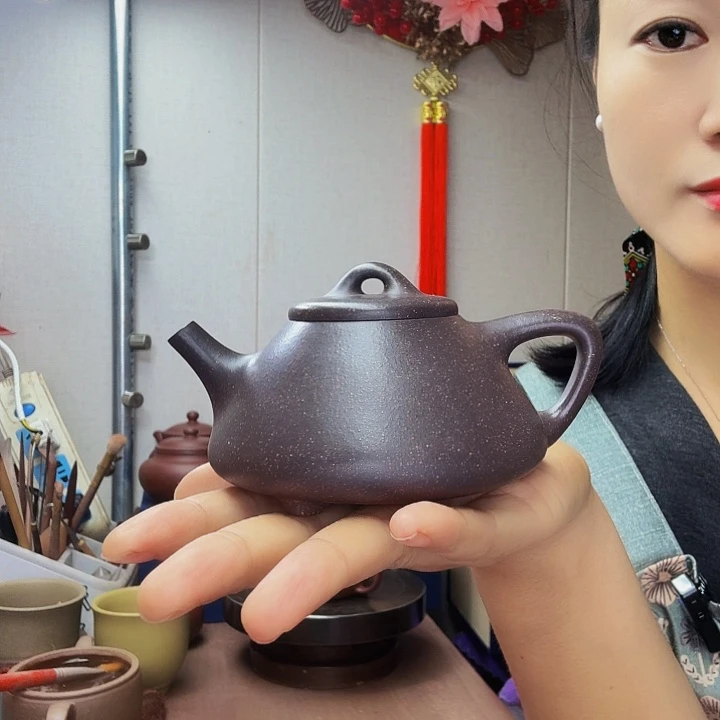 *****茶壶紫砂天清子冶石瓢，半手180毫升