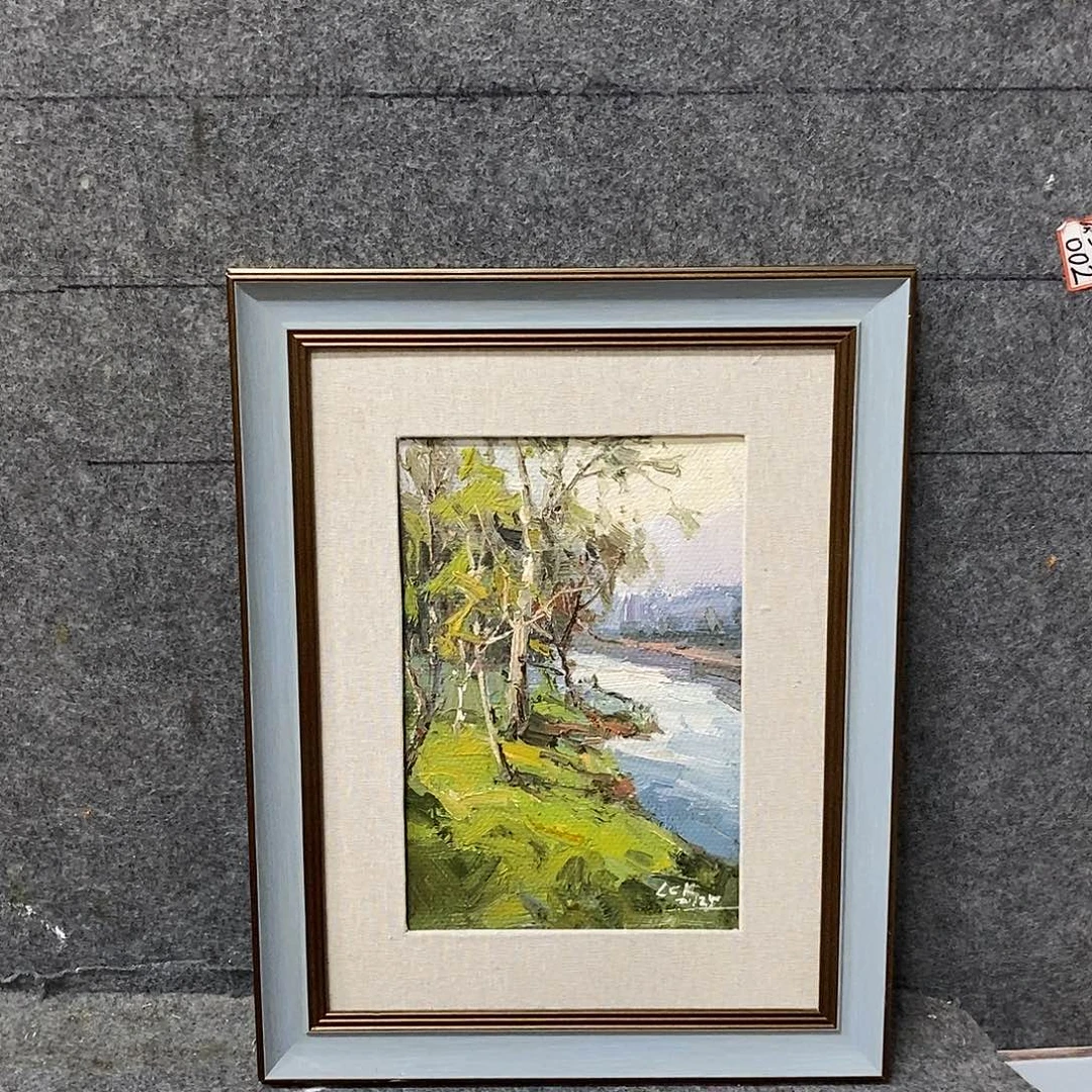 油画带外框外径尺寸47x37cm