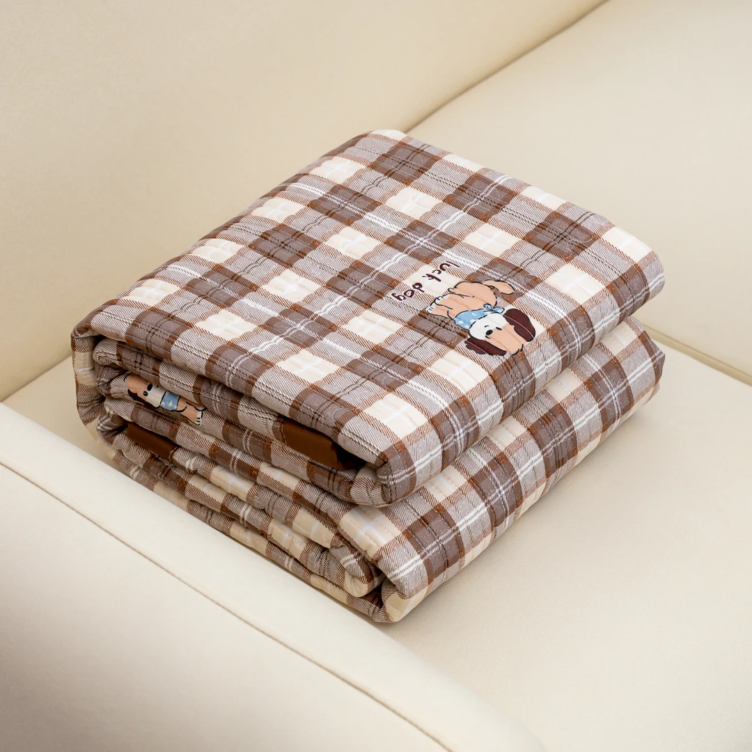 【京かわ会社】四季通用水洗棉床盖200*230cm条纹小暖