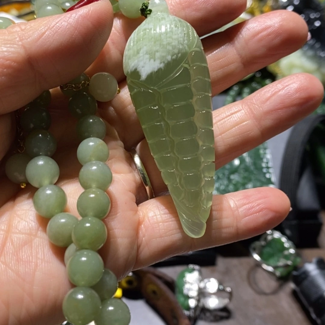 【闪购商品】岫玉毛衣链未镶嵌