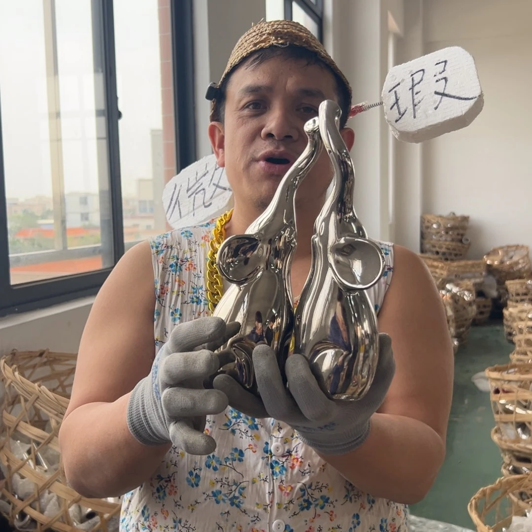 摆件147 号高中低温陶瓷工艺瓶（部分微瑕）