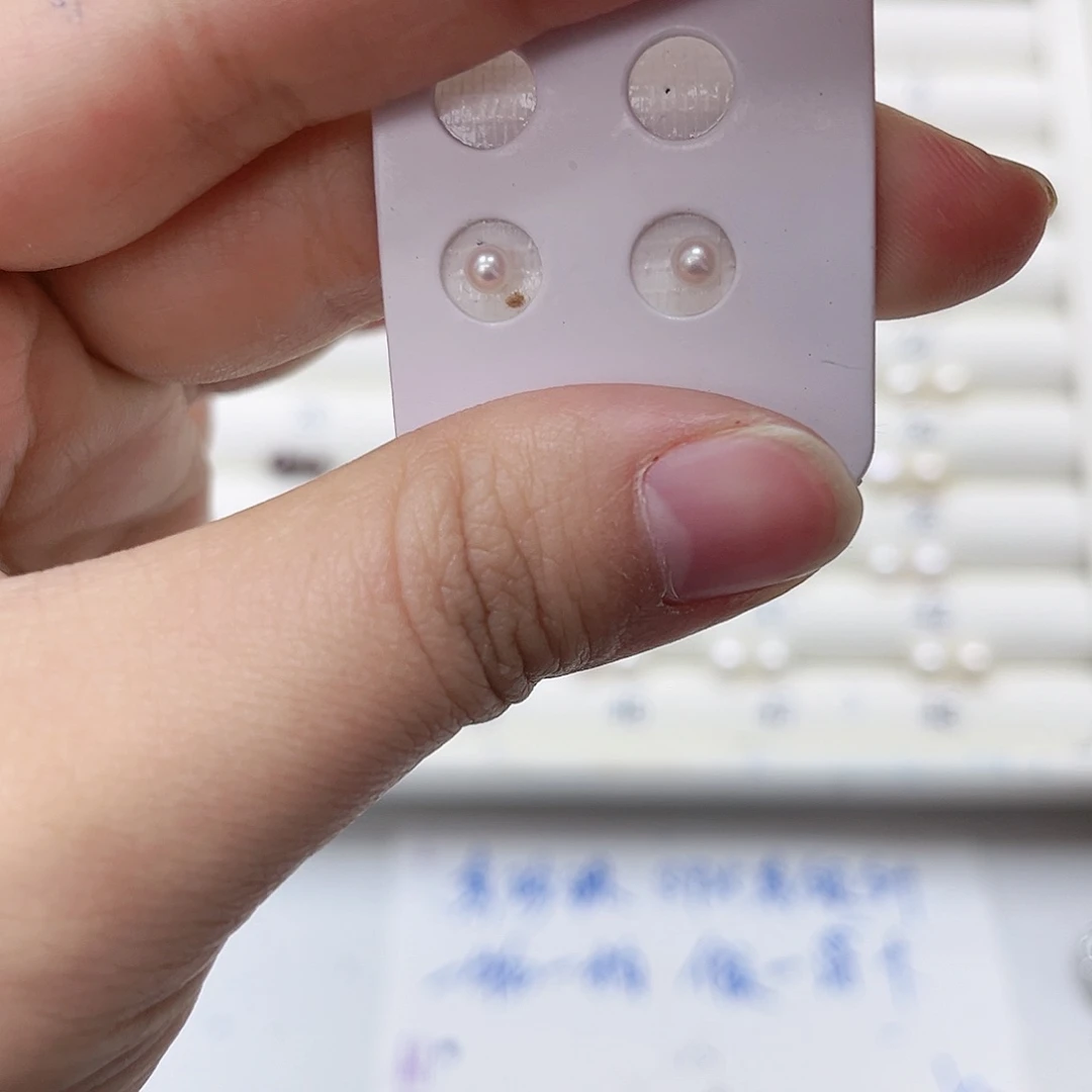 淡水珍珠耳饰银S925镶嵌夏*