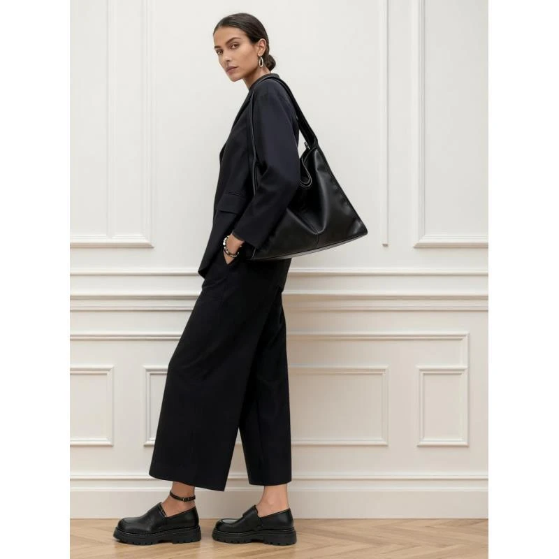 新款大托特包百搭黑色大容量单肩包女休闲风包包女通勤20678