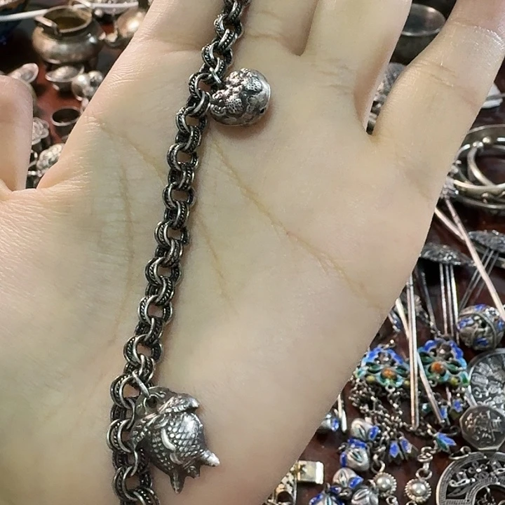 凤***兰非金属无合金足银手链