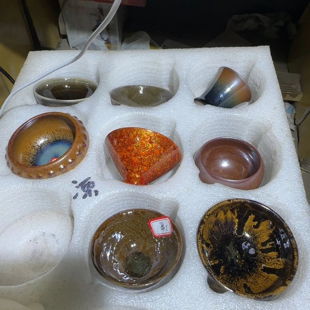 漂***泊茶盏福建盏茶器8个