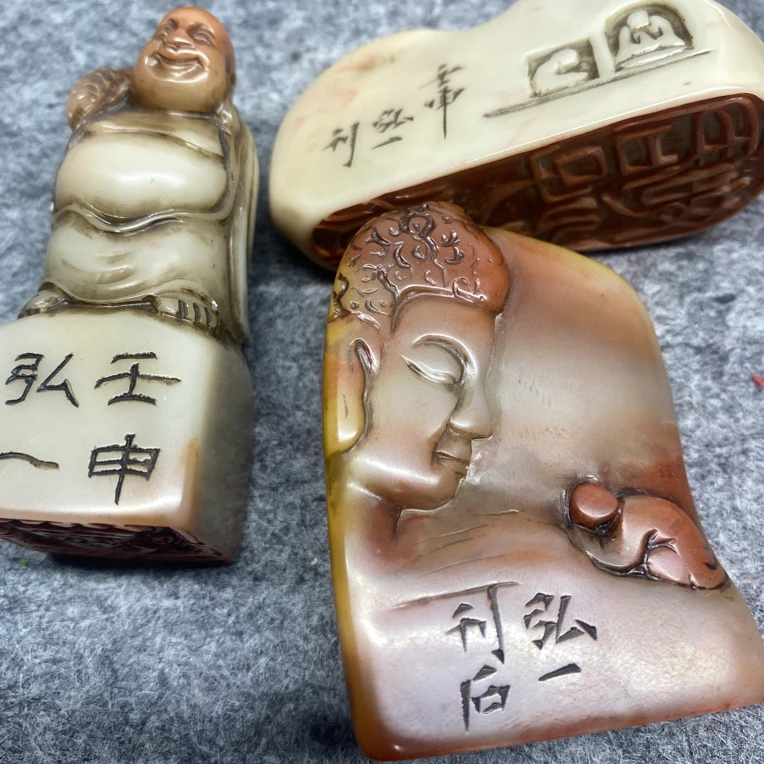 寿山石印章手工雕刻