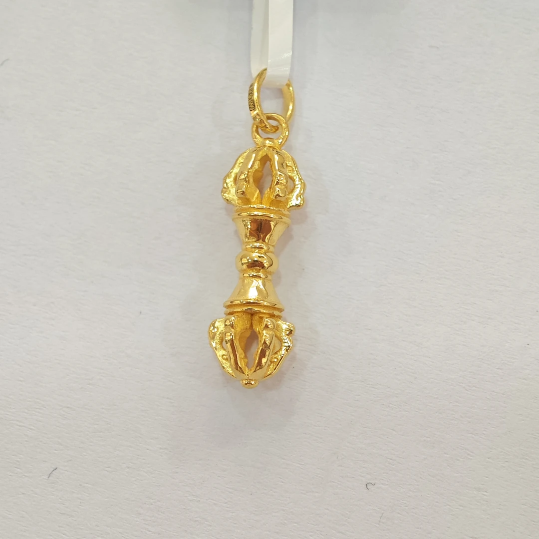 【木木专享】足金999饰品 金刚杵吊坠 3.06 GP