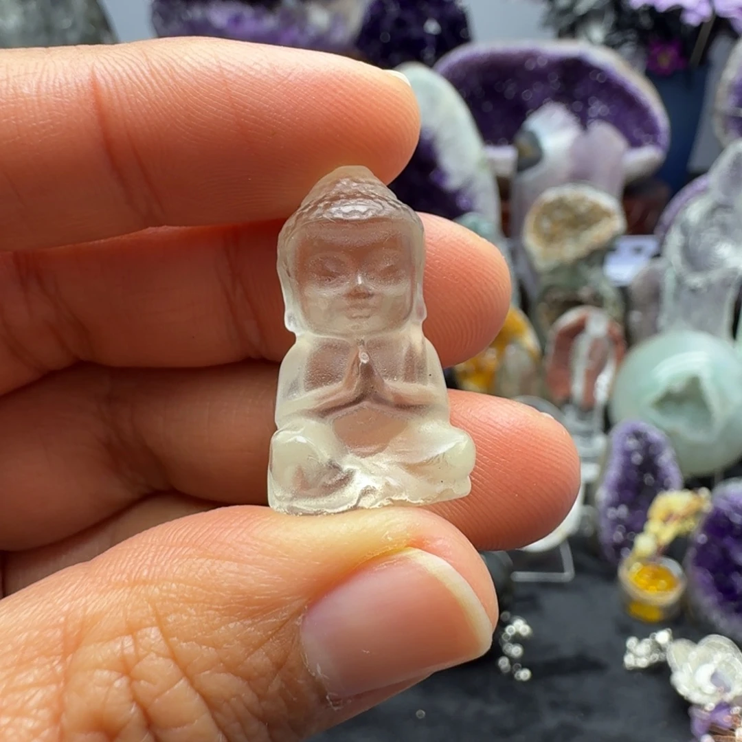 紫晶未镶嵌摆件宝宝佛