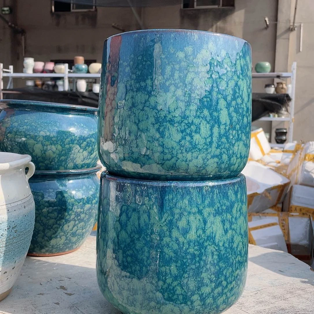 红陶王嫂花盆0122-83