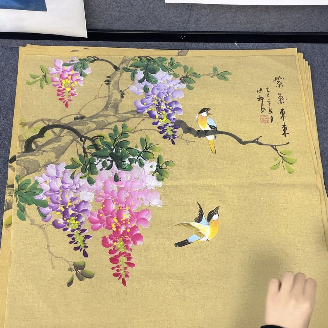 国画作品小姐姐放漏…