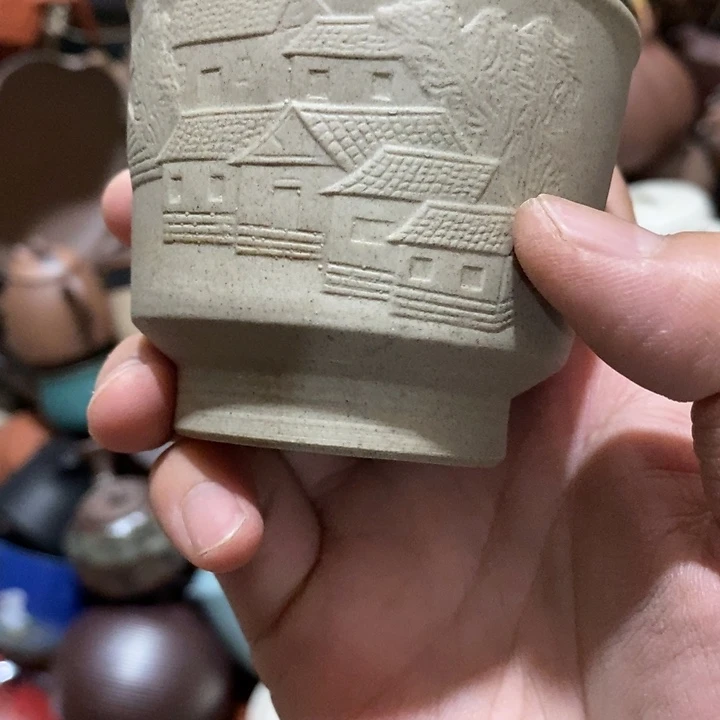 瓷片荷花的小尾巴就算结束