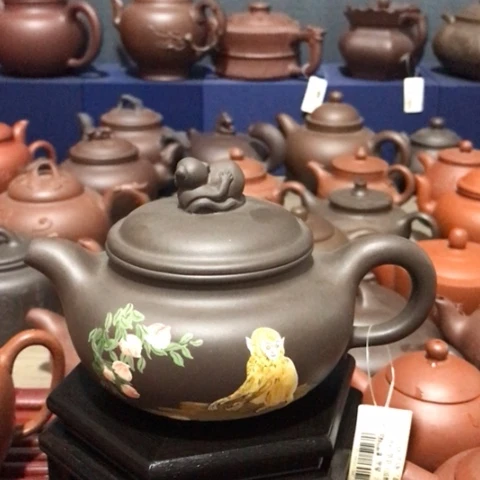 紫砂茶壶糖*哥老紫泥仿古