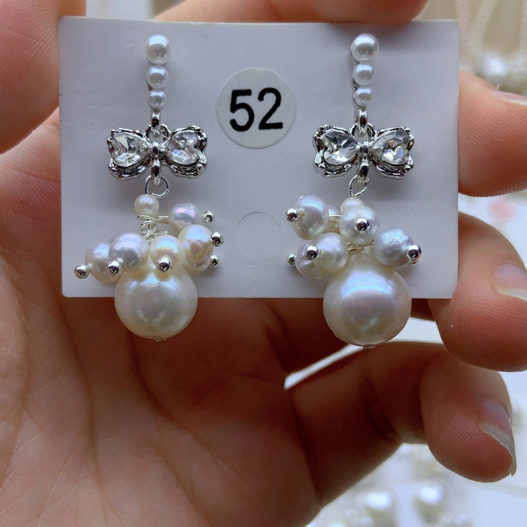 淡水珍珠耳饰未镶嵌