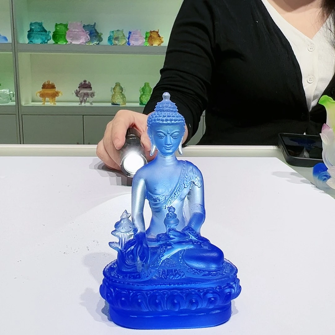 【闪购商品】手工艺品琉璃清*药师佛