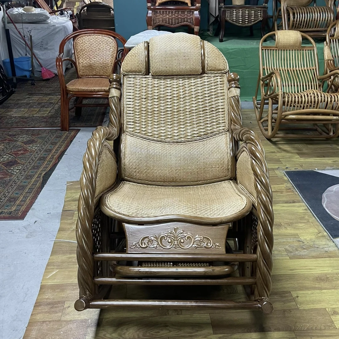 摇椅大人躺椅阳台家用休闲椅子网红摇摇椅手工藤椅单人客厅午睡椅