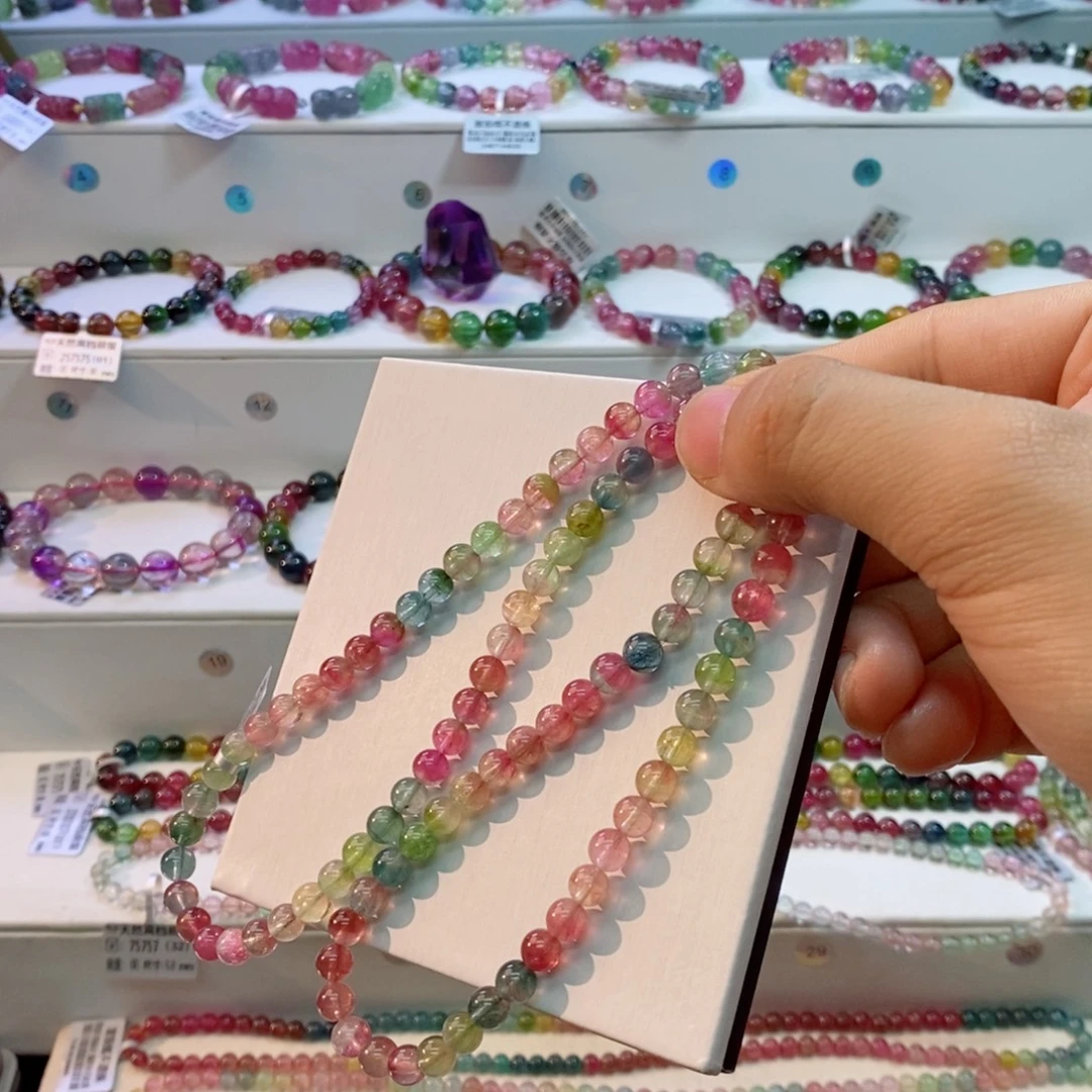M***.碧玺手串未镶嵌多样性发一条