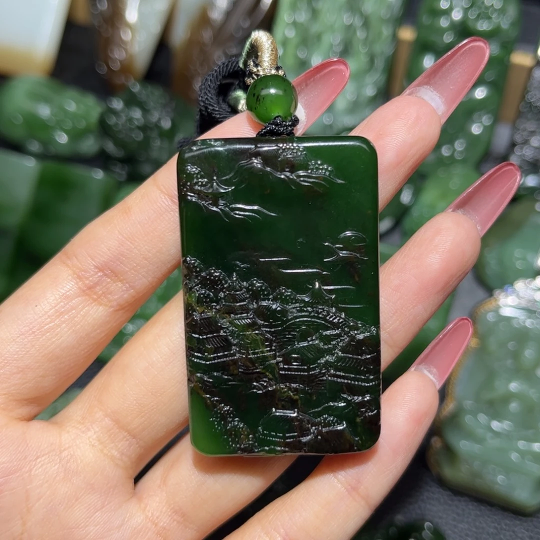 和田玉未镶嵌颈饰