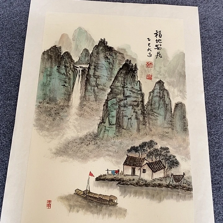 国画纯手绘国画写意作品45*68