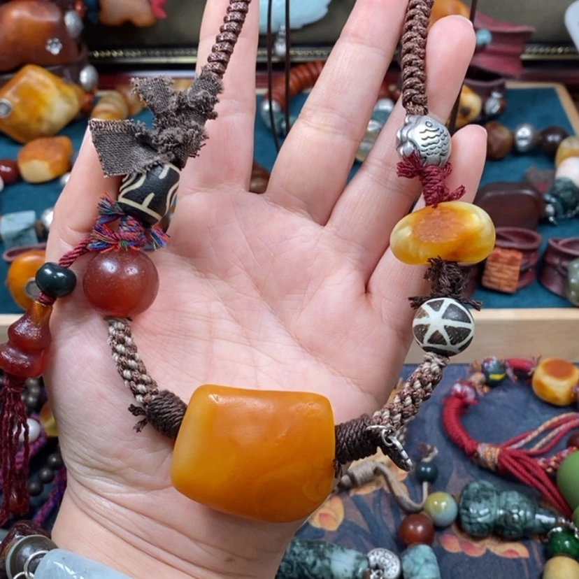 【闪购商品】蜜蜡颈饰未镶嵌项链