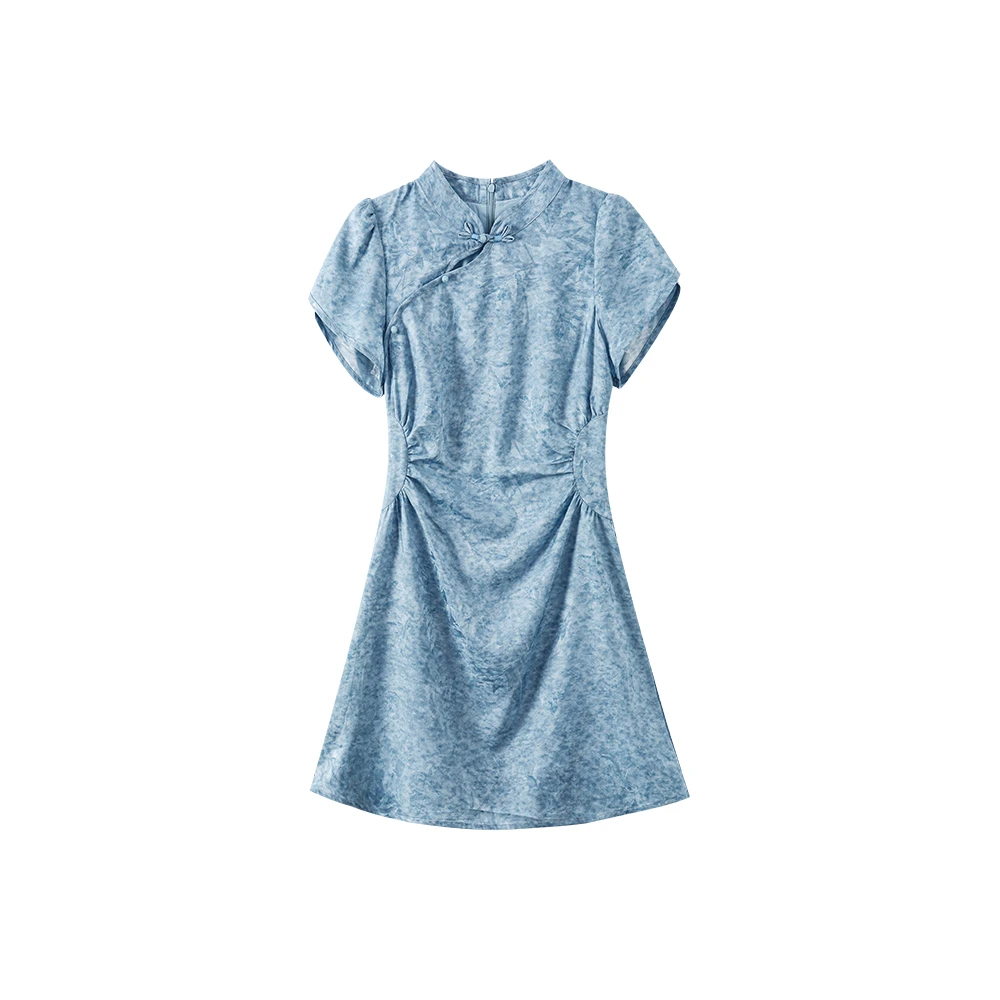 气质新中式提花时尚修身显瘦旗袍连衣裙53869859