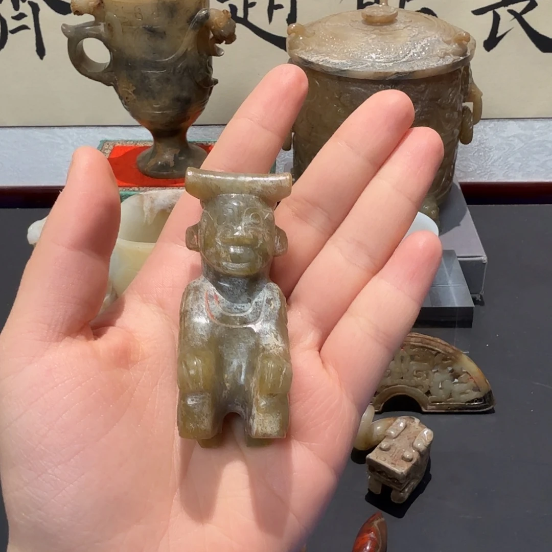 用***3和田玉未镶嵌挂件