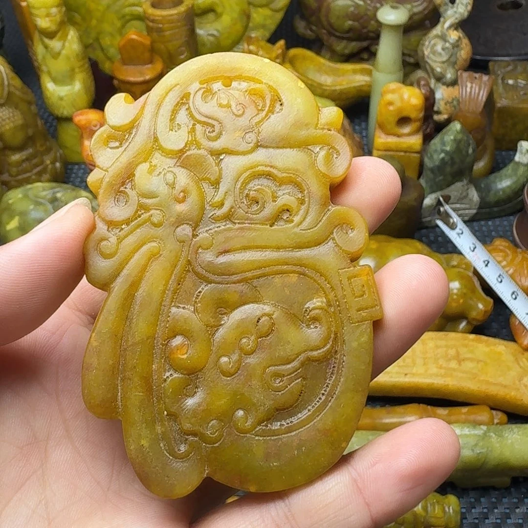 白玉菩提吊坠。。。