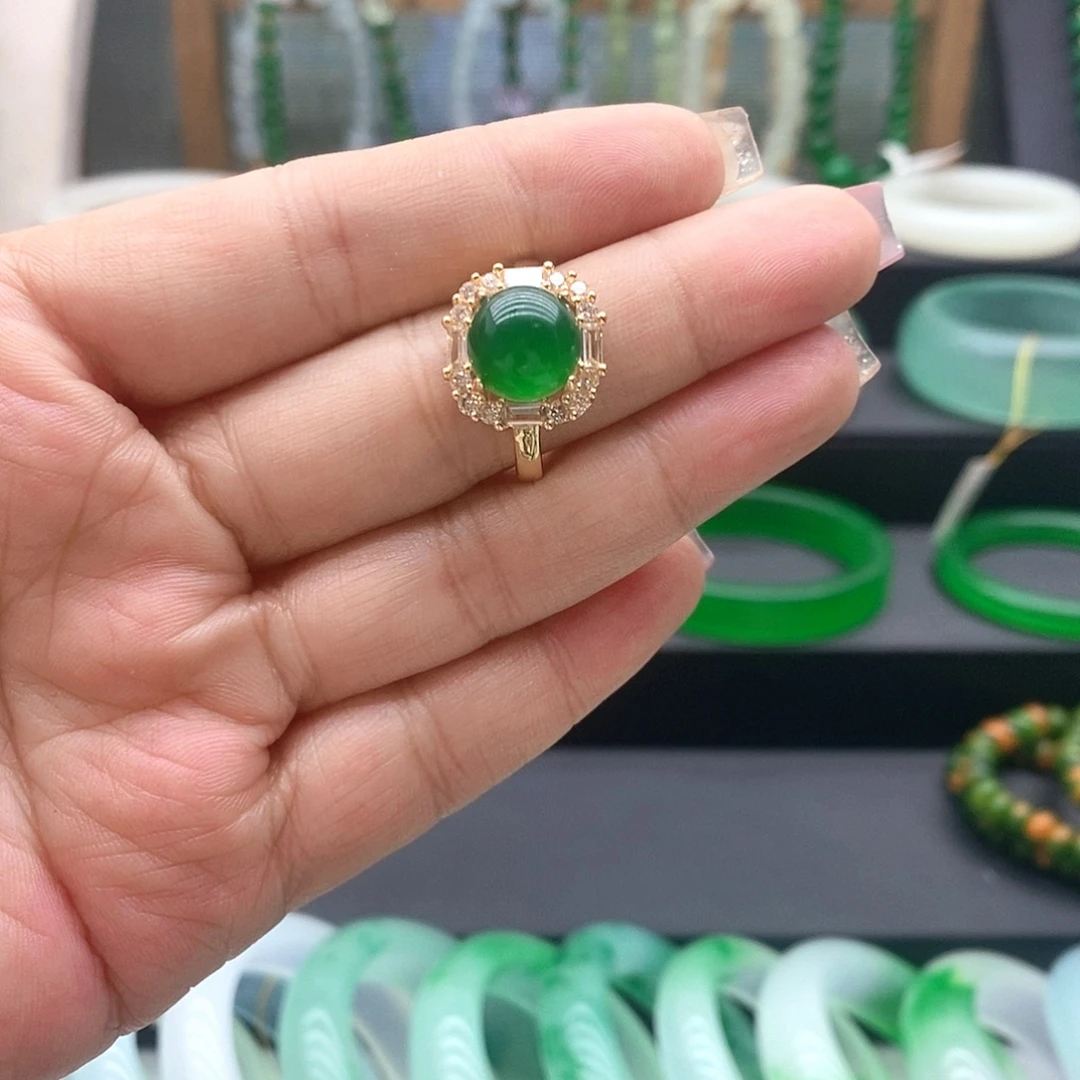 珐琅非金属时尚百搭戒圈圈口可调节