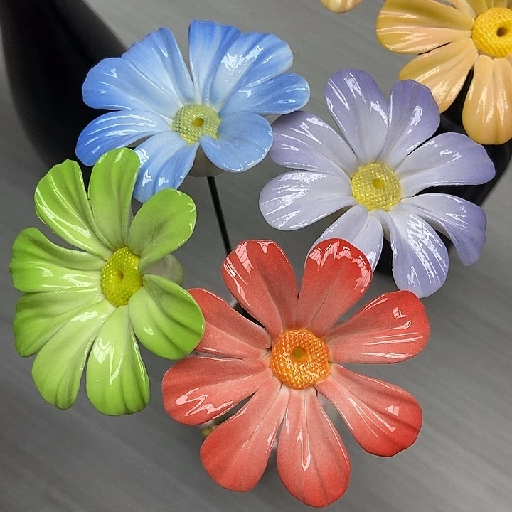 陶瓷纯手工捏花设计