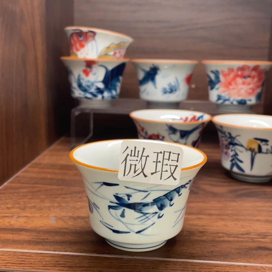 有瑕纯手绘釉下彩