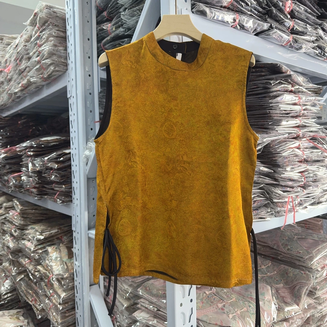 8307款新中式薄款无袖时尚上衣