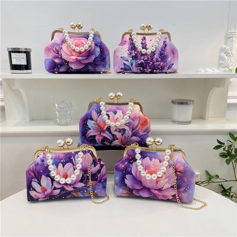 【法式水彩】2558女包旗袍包手提包单肩包斜挎包直播女包走秀包