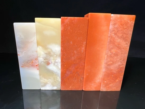 老挝石六面平素章天然篆刻石料印章