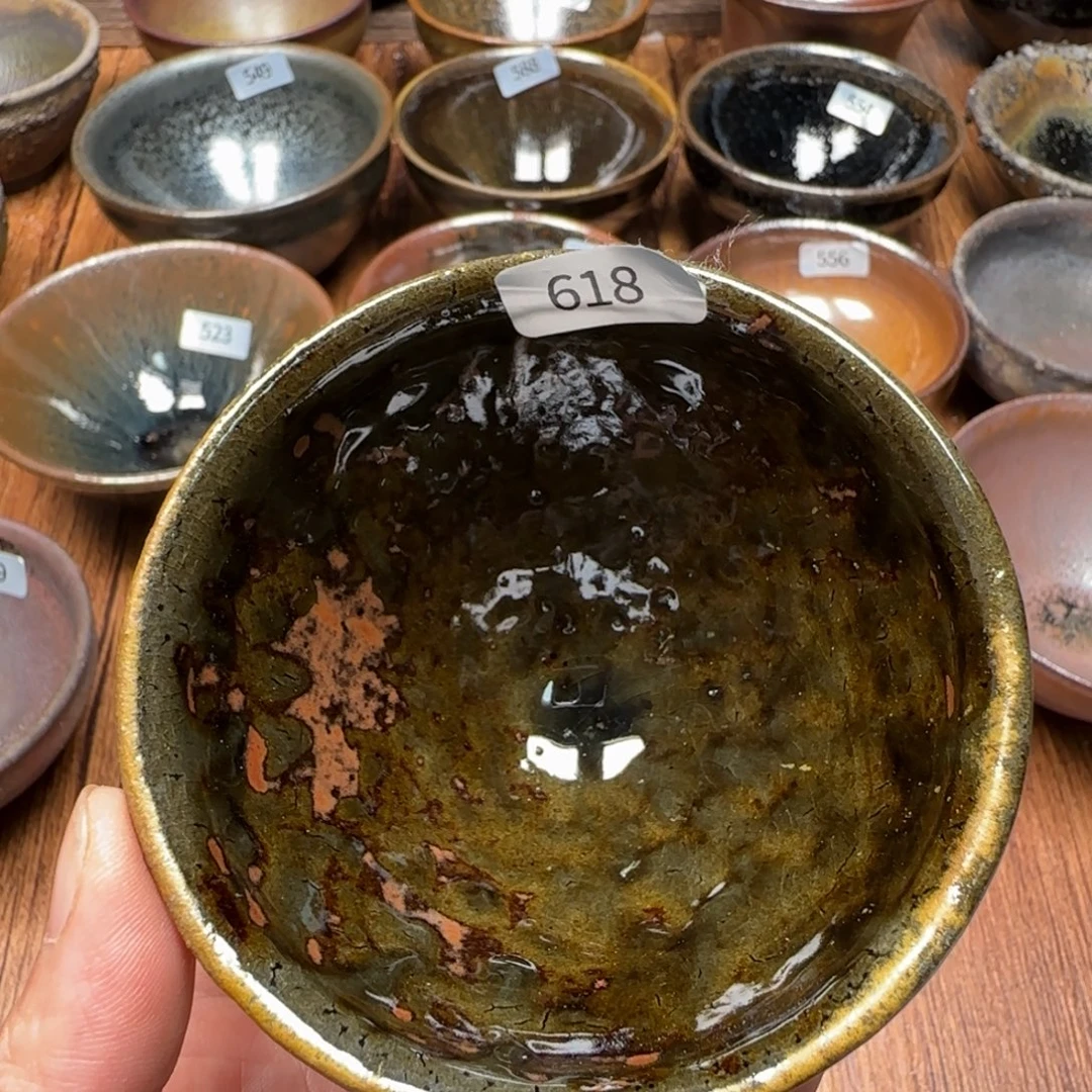 柴烧建盏茶盏茶杯618