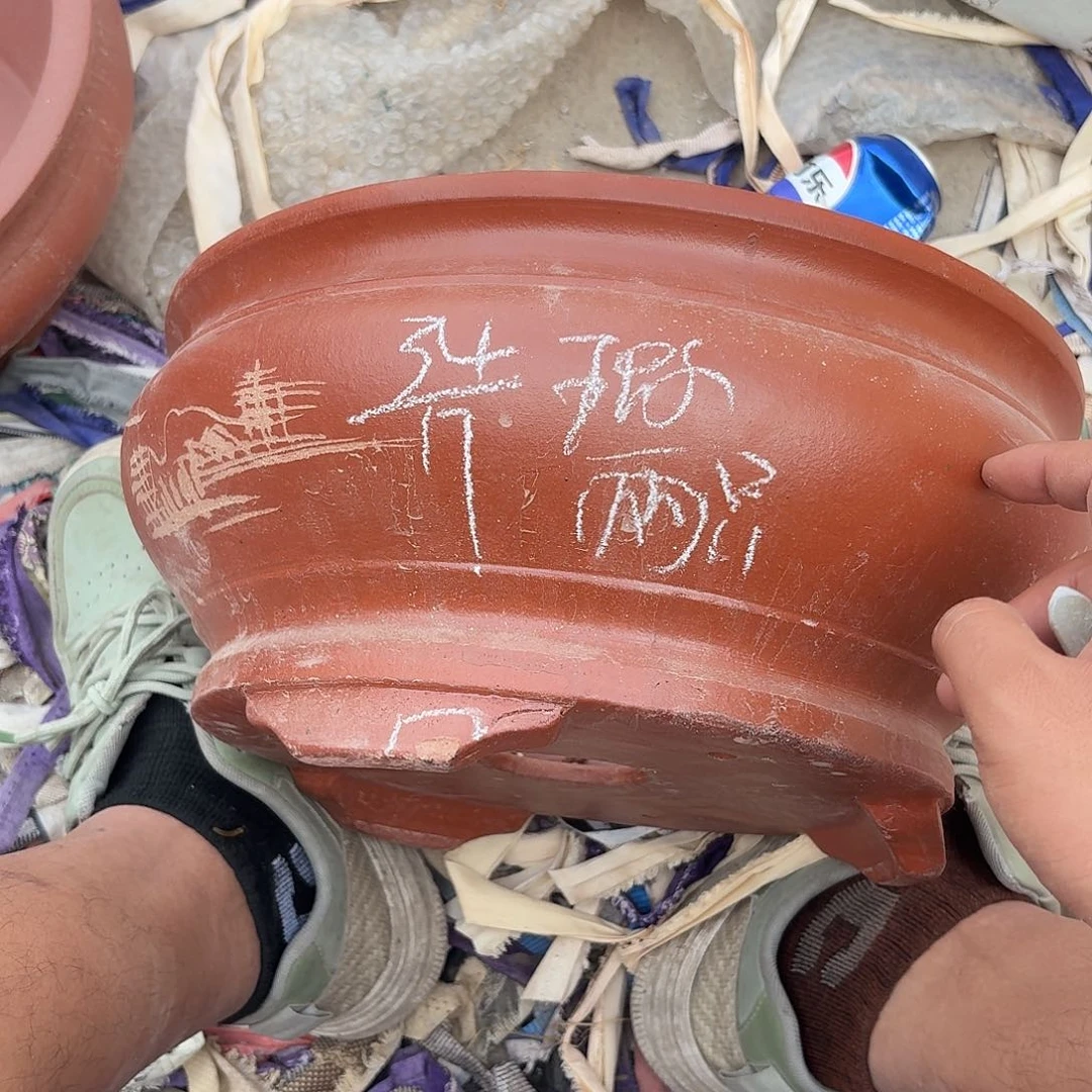 宜兴紫砂花盆，现货发