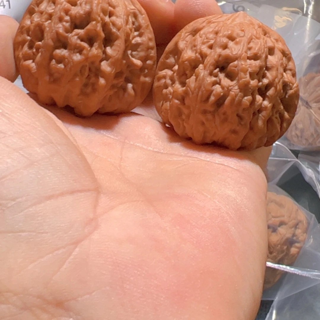 文玩核桃吊坠平谷凹底43