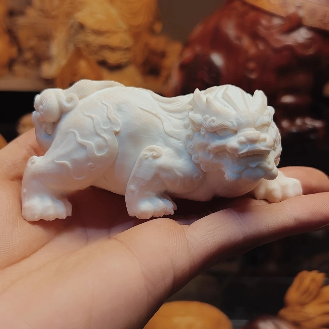 黑***长檀香木鹿角貔貅瑞兽