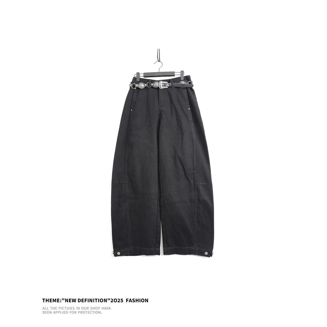 KOKO WANG 秋冬新款极简风工装休闲束脚牛仔裤N6955H29K47